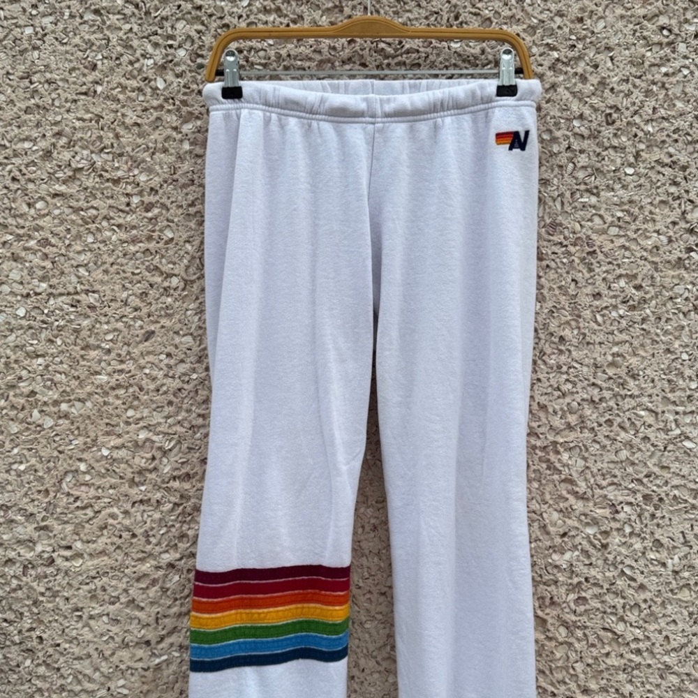 Aviator Nation Seven Stripe Rainbow Sweatsuit Set - Picture 8 of 11